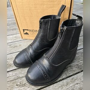 Dover Saddlery Riding Sport Provenance Zip Kids Paddock Boots